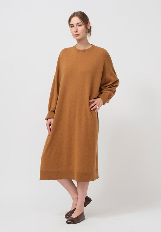 The Row Cashmere Giustina Tunic in Camel Brown	