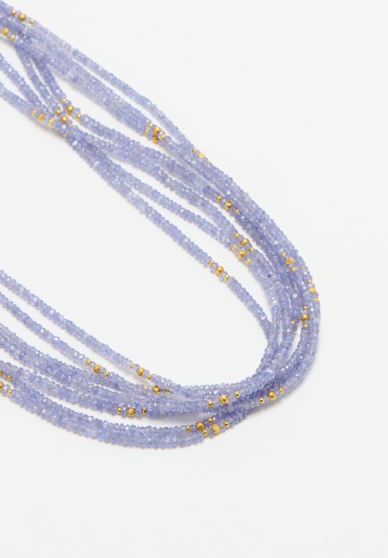 Greig Porter 18K, Tanzanite 7-Strand Necklace	