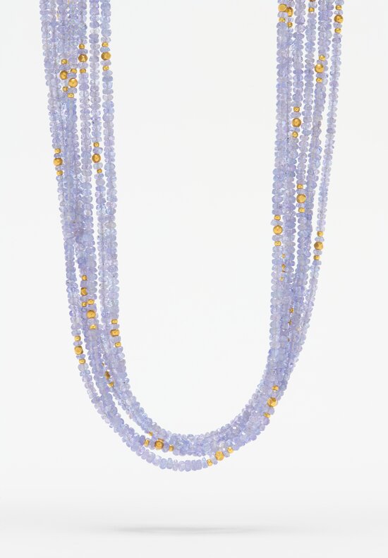 Greig Porter 18K, Tanzanite 7-Strand Necklace	