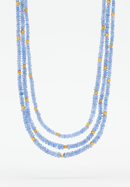 Greig Porter 18K, Blue Sapphire 3-Strand Necklace	