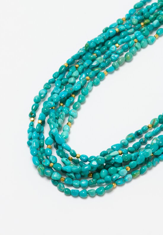 Greig Porter 18K, Sleeping Beauty Turquoise 7-Strand Necklace	