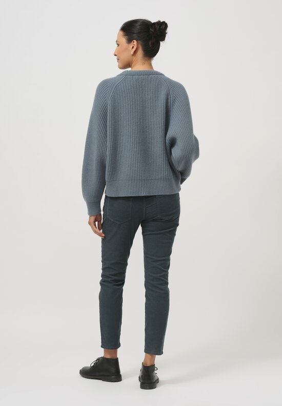 Begg x Co Cashmere Kita Sweater in Norfolk Blue	