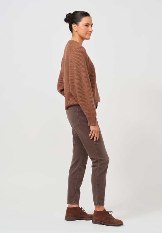 Begg x Co Cashmere Kita Sweater in Hazelnut Brown	