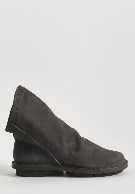 Trippen Wax-Finish Bomb Bootie in Espresso Brown	