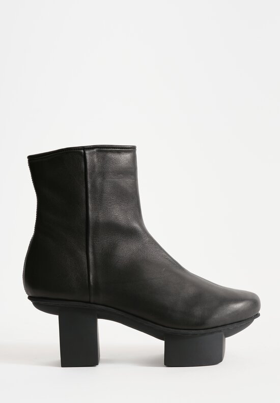 Trippen Leather Spike Boots in Black	