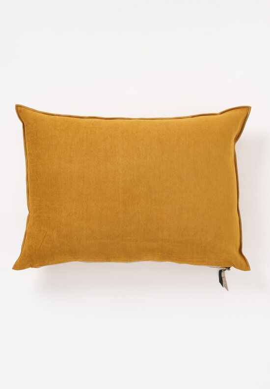 Maison de Vacances Large Soft Washed Chenille Pillow in Ambre	