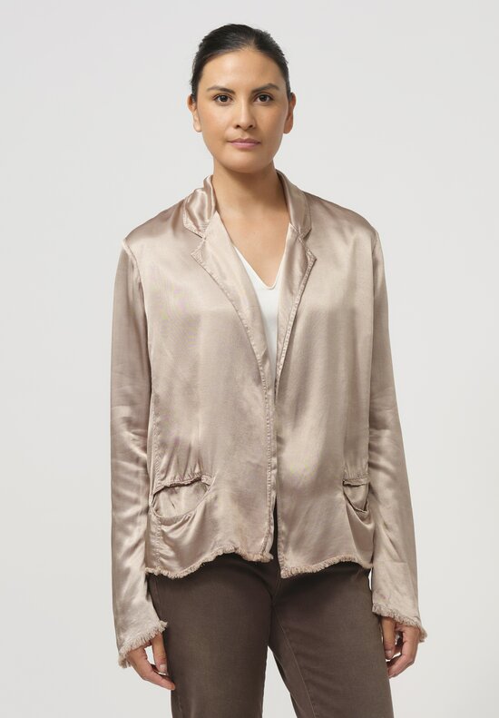 Jaga Satin Roma Jacket in Shiitake Natural	