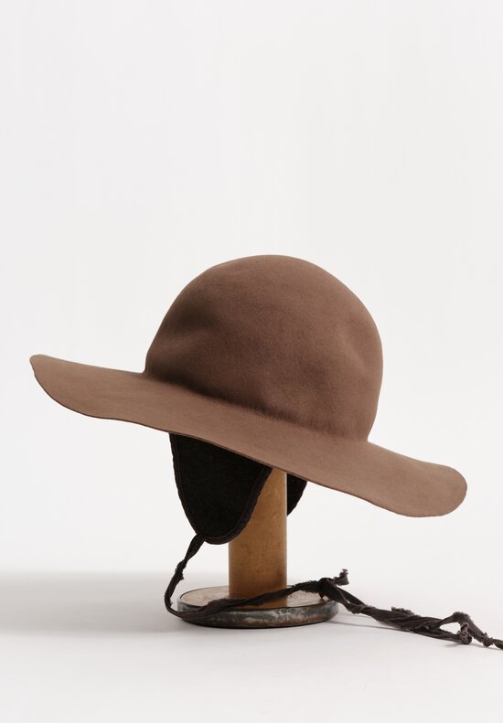 Horisaki Design and Handel Easy Burnt Rabbit Soft Wide Brim Hat