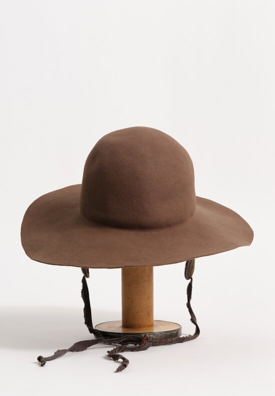 Horisaki Design and Handel Easy Burnt Rabbit Soft Wide Brim Hat