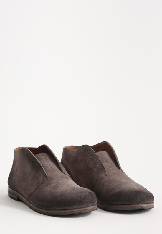 Marsèll Suede Listello Slip-On Shoe in Mortar Grey	