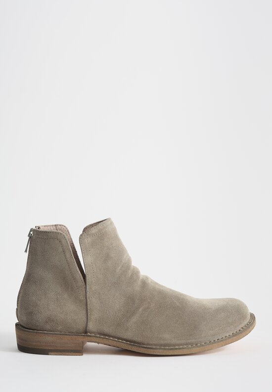 Officine Creative Cachemire Suede Legrand Bootie in Smoke Green