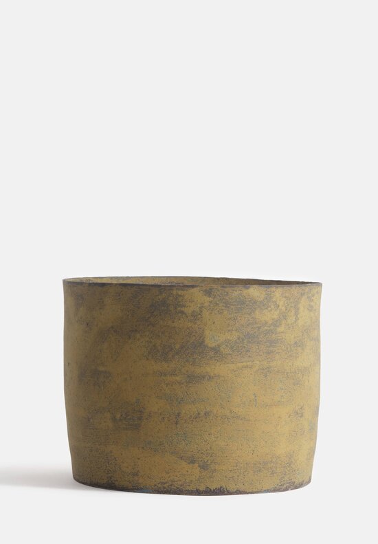 Linda Ouhbi Handbuilt Stoneware Vessel in Green & Blue	