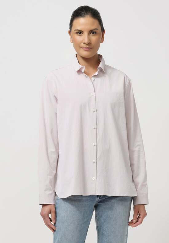 Bergfabel Cotton Loose Tyrol Shirt in Rose Pink