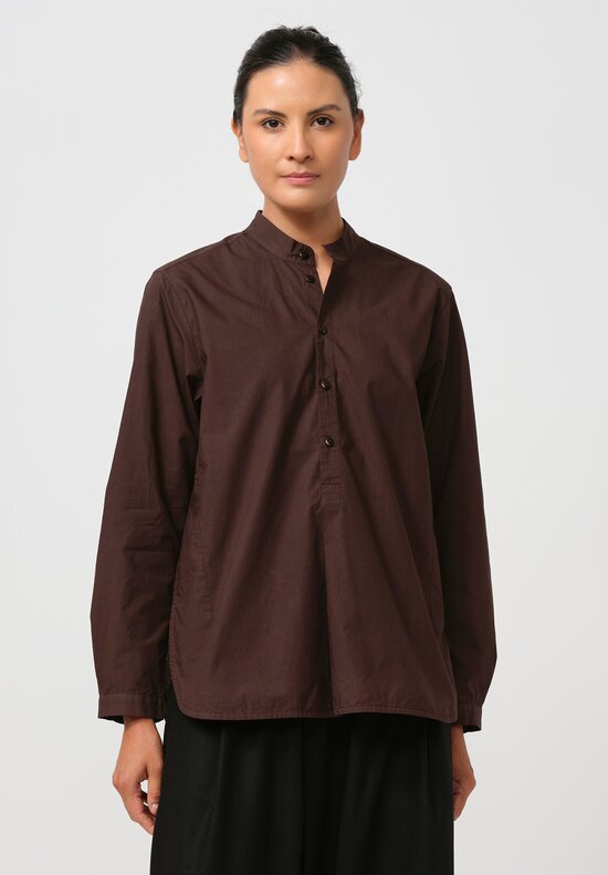 Toogood Cotton Poplin The Botanist Shirt in Umber	