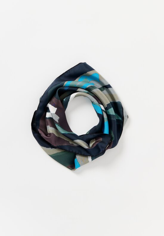 Toogood The Hunter Silk Scarf in Torn Paper Camo	