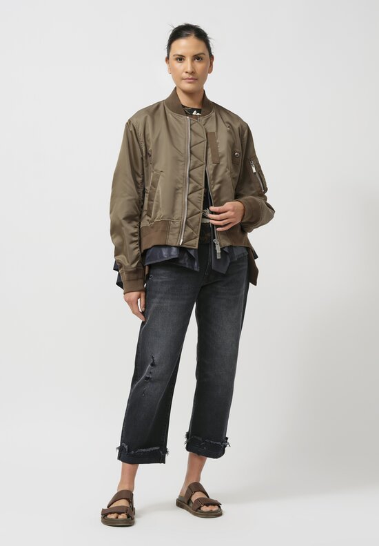 Sacai Nylon Twill Swing Bomber Jacket