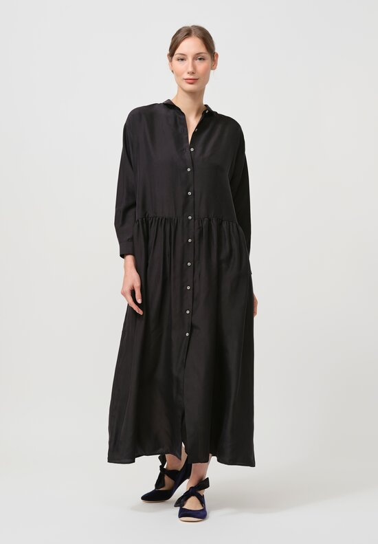 Asciari Silk Luce Dress in Black	