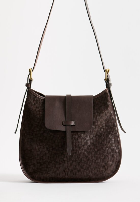 Massimo Palomba Eloise Edward Shoulder Bag in Ebano Brown	