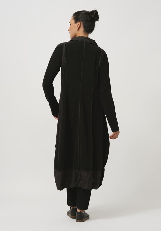 Rundholz Black Label Fleece Duster in Black	