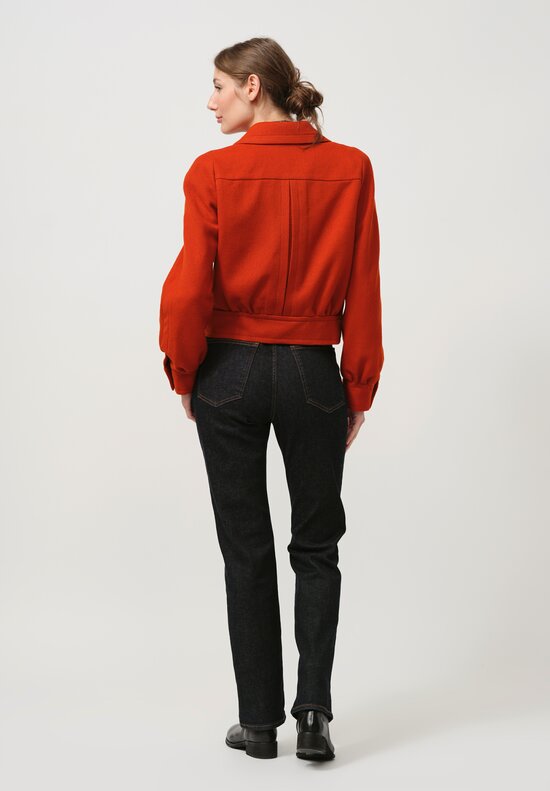 Dries Van Noten Vistam Jacket in Rust Orange	