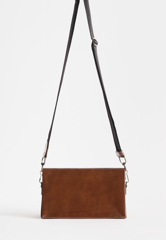 Uma Wang Leather Origami Bag in Brown	