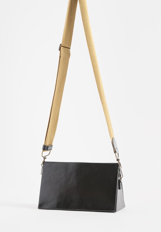 Uma Wang Leather Origami Bag in Black	