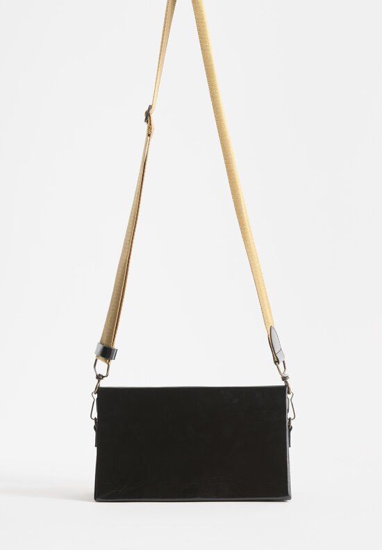 Uma Wang Leather Origami Bag in Black	