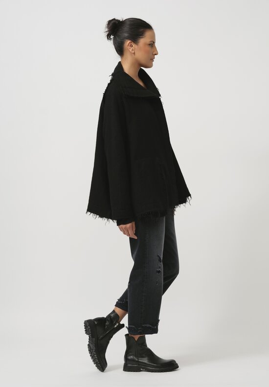 Rundholz Black Label Thready Felted Jacket in Black 