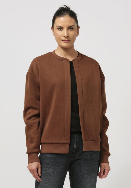 Frenckenberger Cotton & Cashmere Mono Bomber in Brown