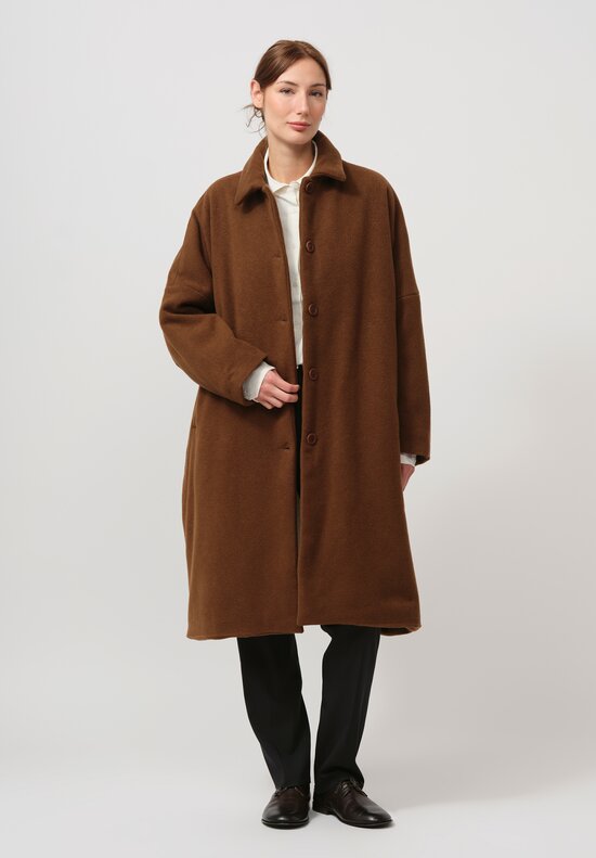 Casey Casey Cashmere Big Blobby Coat in Kasper Fudge Brown	