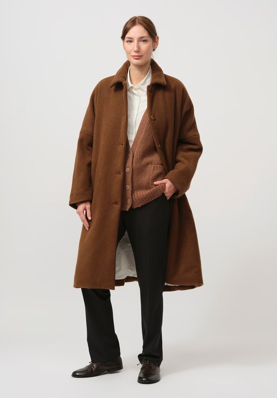 Casey Casey Cashmere Big Blobby Coat in Kasper Fudge Brown	