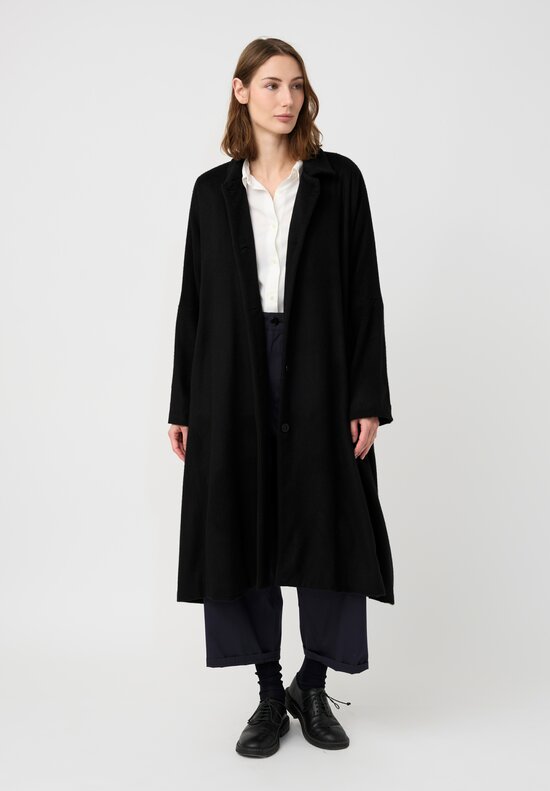 Casey Casey Cashmere Quorum Classic Verger Coat in Black