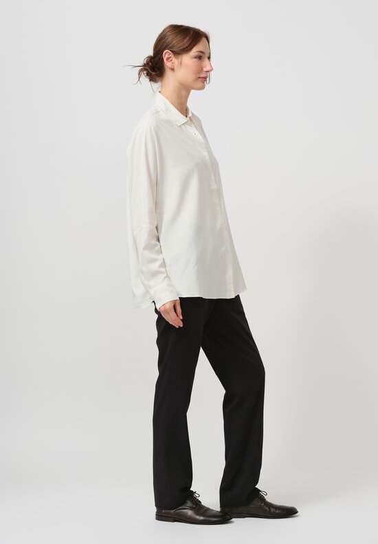 Casey Casey Silk Waga Soleil Shirt in Spun Natural	