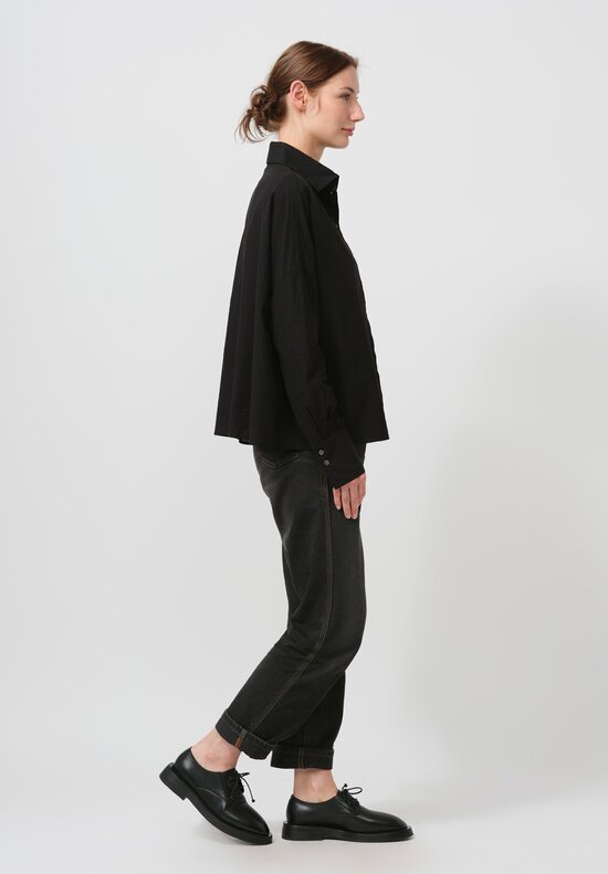 Forme d'Expression Cotton Emma Shirt in Black	