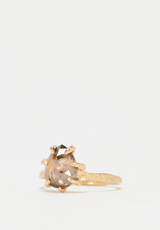 Lauren Wolf 14K, Champagne Diamond Stingray Claw Ring	