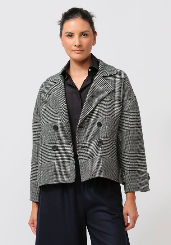 Asciari Double Breasted Ines Jacket in Galles Check	