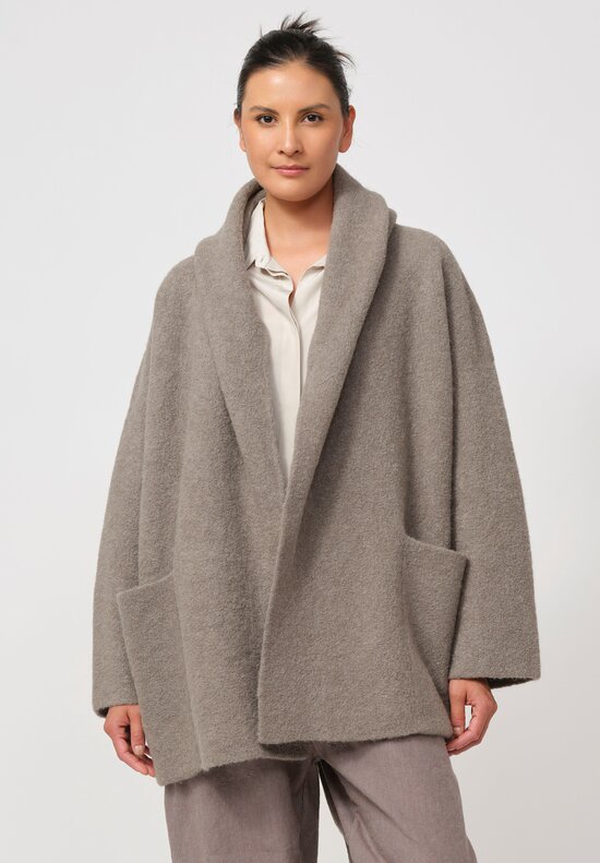 Lauren Manoogian Double Face Coat in Grey	