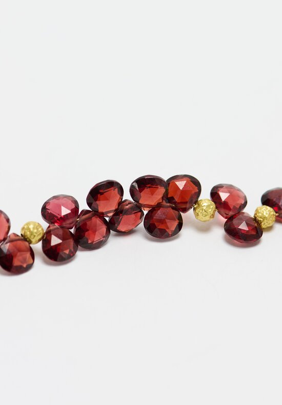 Greig Porter 18K Red Garnet Necklace