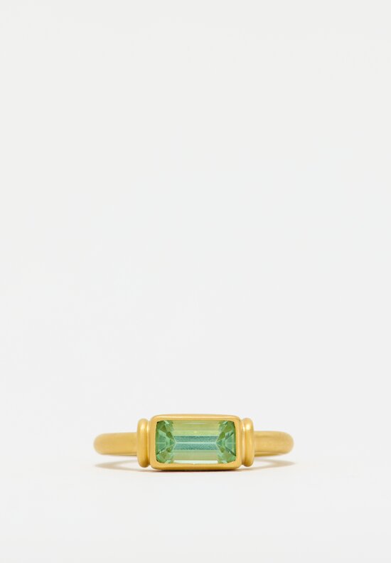 Denise Betesh 22k, Rectangular Tourmaline Ring	