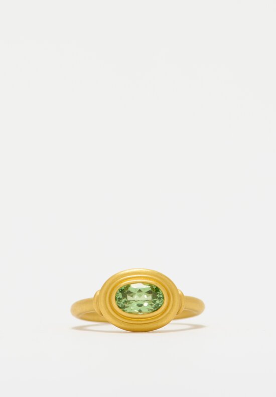 Denise Betesh 22k Ripple Tsavorite Garnet Ring	