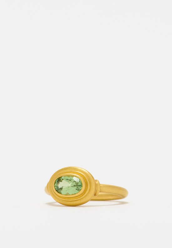 Denise Betesh 22k Ripple Tsavorite Garnet Ring	