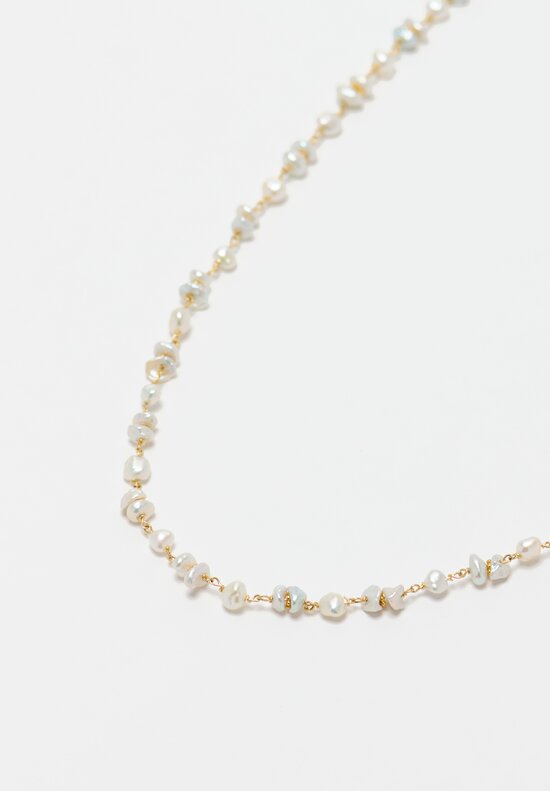 Greig Porter 18K Hand-Wrought Gold & Seed Pearl Necklace	