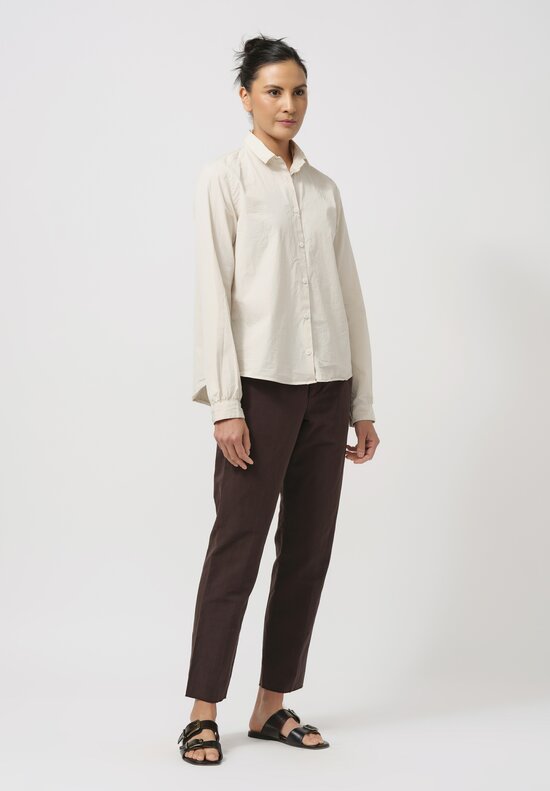 Bergfabel Cotton Loose Tyrol Shirt in Cream