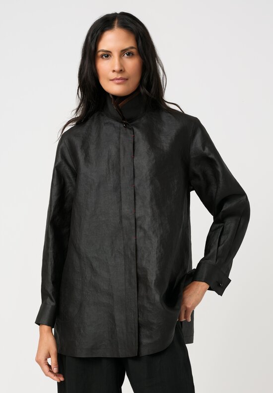 Sophie Hong Mud Silk Button-Down Shirt