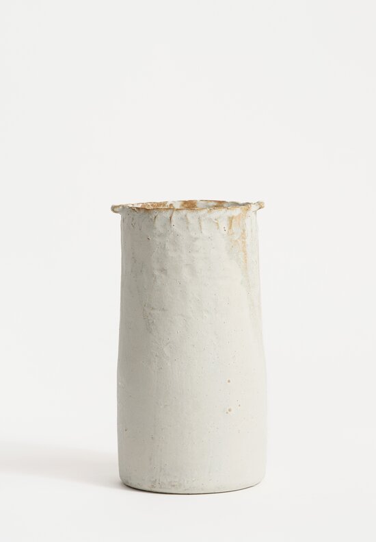 Nobue Ibaraki XXL Long Vase Poignées in Chalk White	