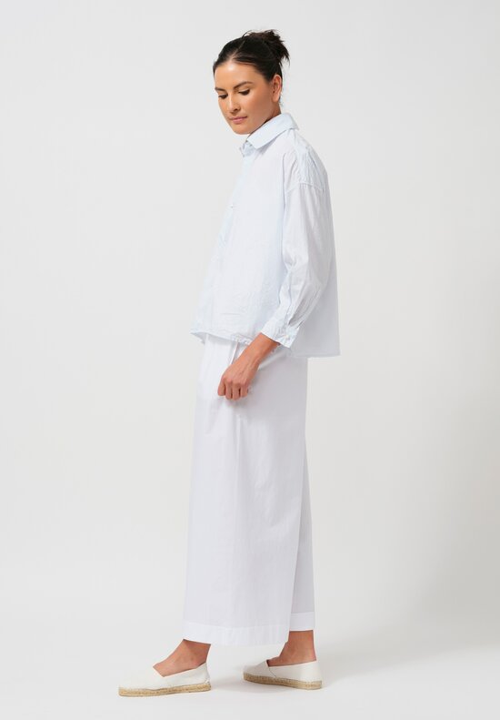 Daniela Gregis Cotton Pigiama Tasche Pants in Ottico White