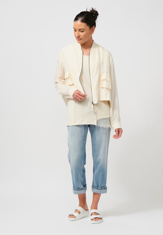 Rundholz DIP Soft Lightweight Jacket in Greige Cream