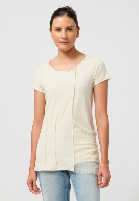 Rundholz DIP Cotton T-Shirt in Greige Cream