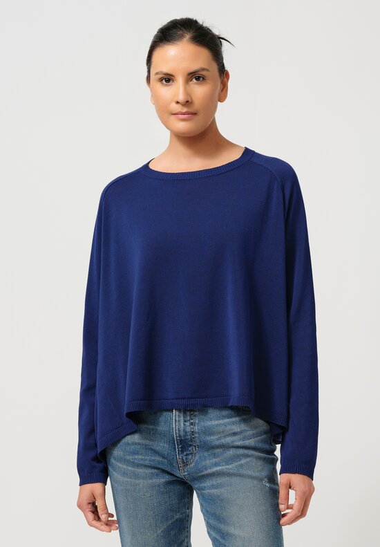 Rundholz DIP Cotton Pullover in Ocean Blue