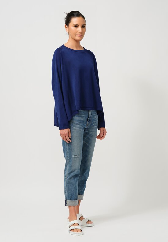 Rundholz DIP Cotton Pullover in Ocean Blue